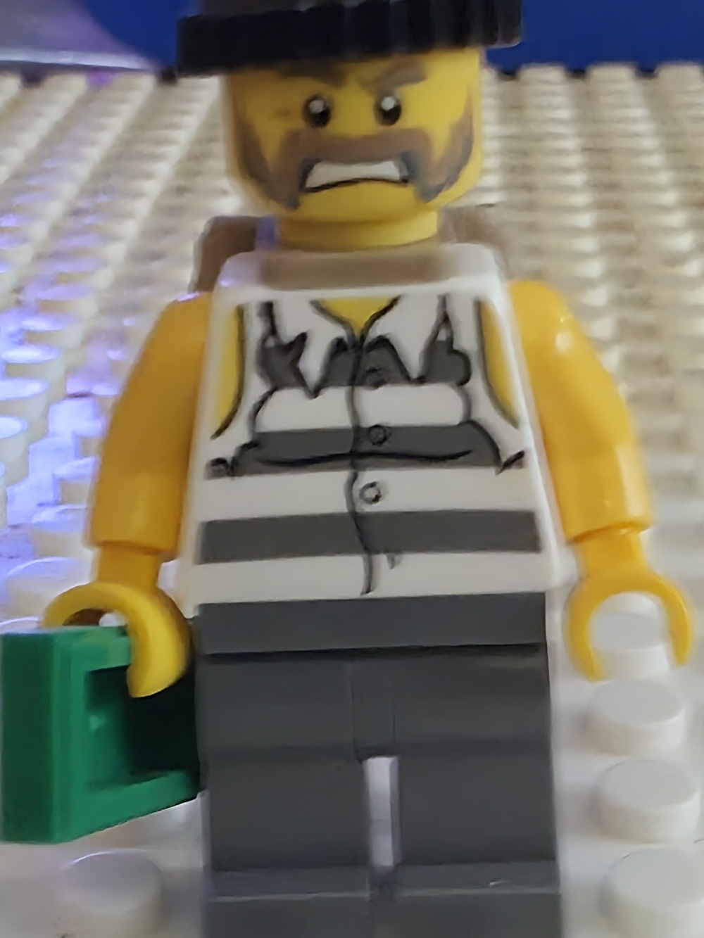 lego minifigure city Police Crook Bandit Prisoner Swamp Cty0448 Backpack